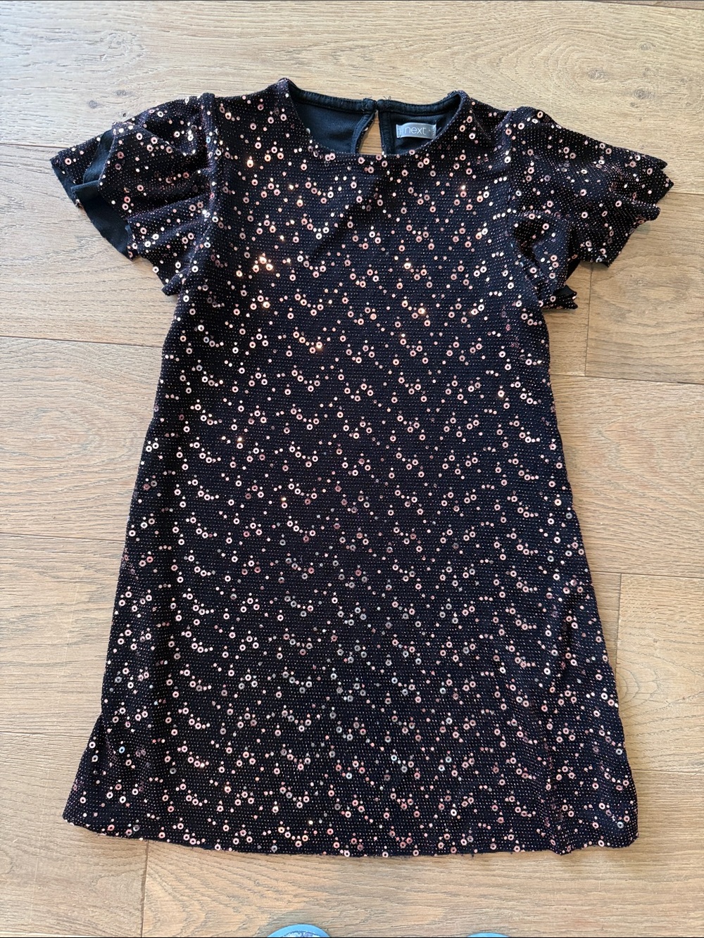 Next Sequin Shift Dress - 6